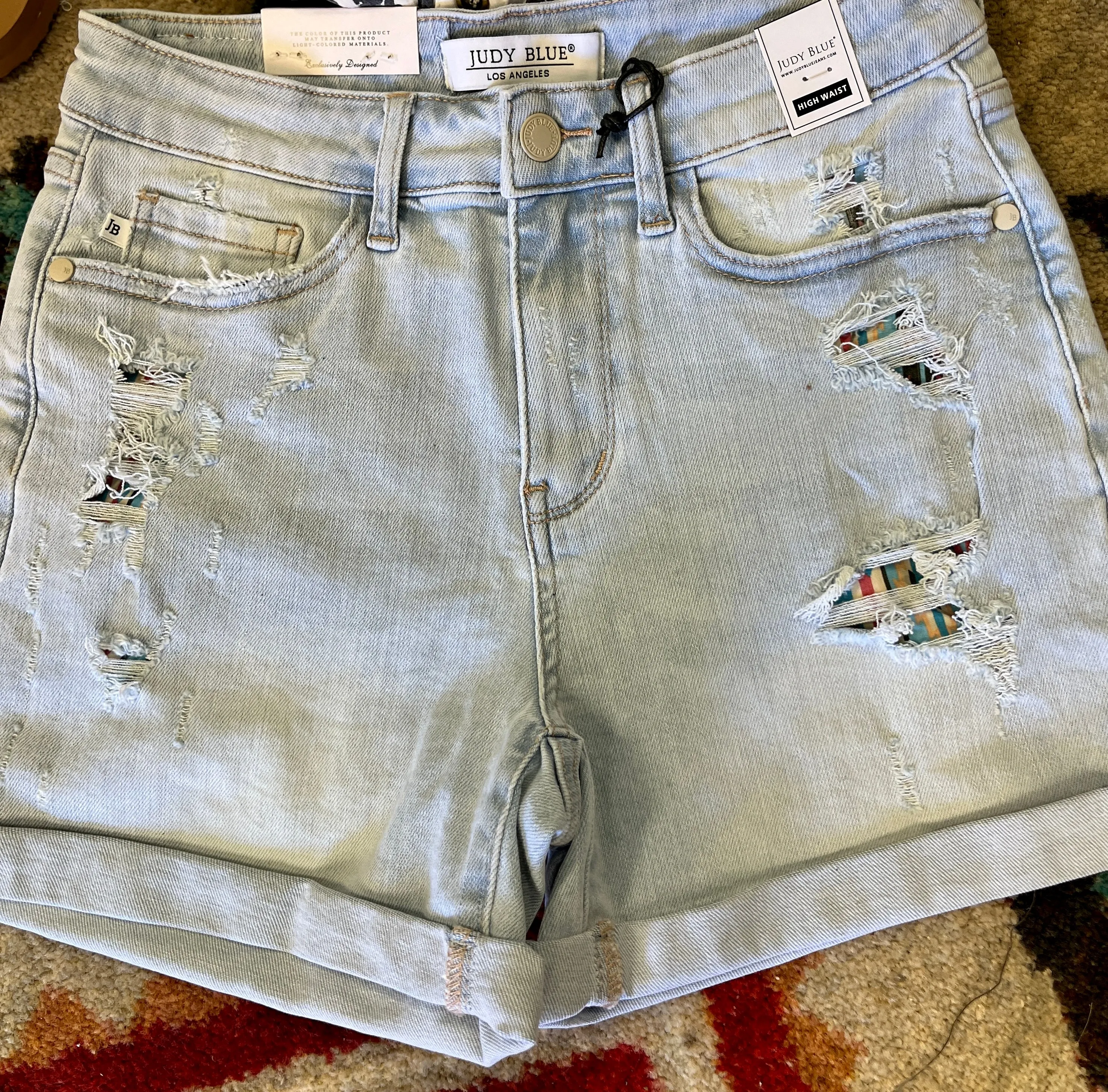 Carla Judy Blue Shorts