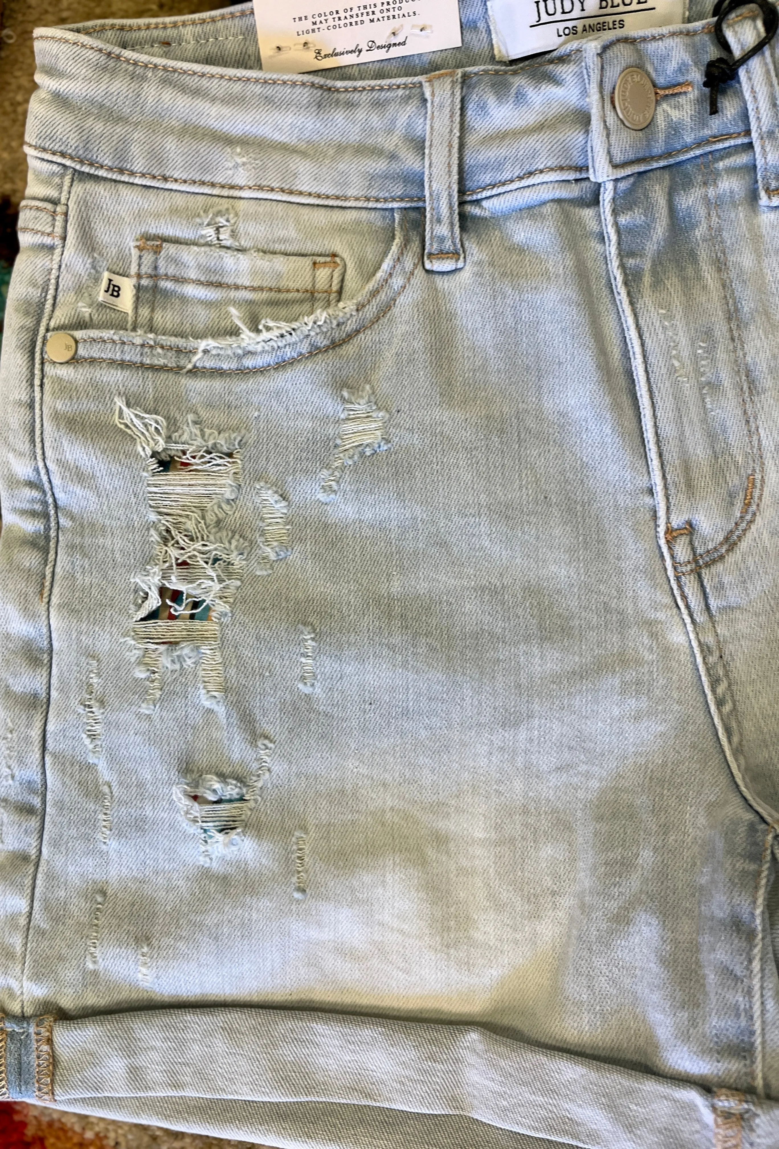 Carla Judy Blue Shorts