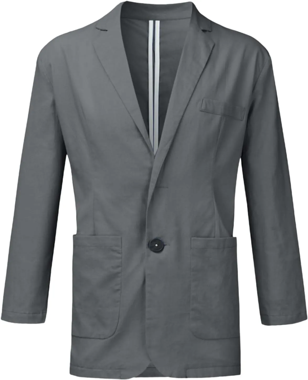 Linen Blazer Men Summer Casual Business Suit Jackets Lightweight Sports Linen Suit Jacket for Men