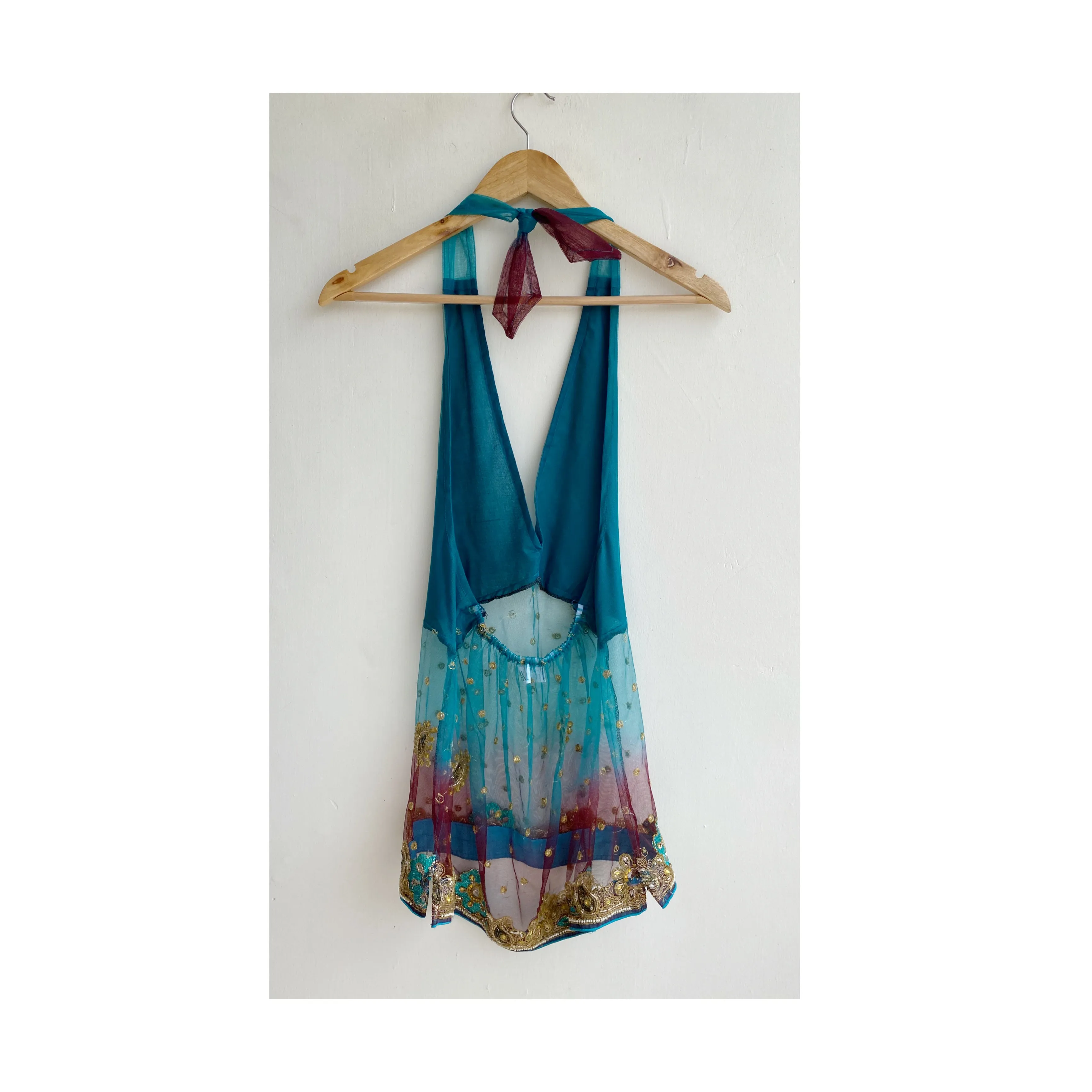 Northern lights inspired top