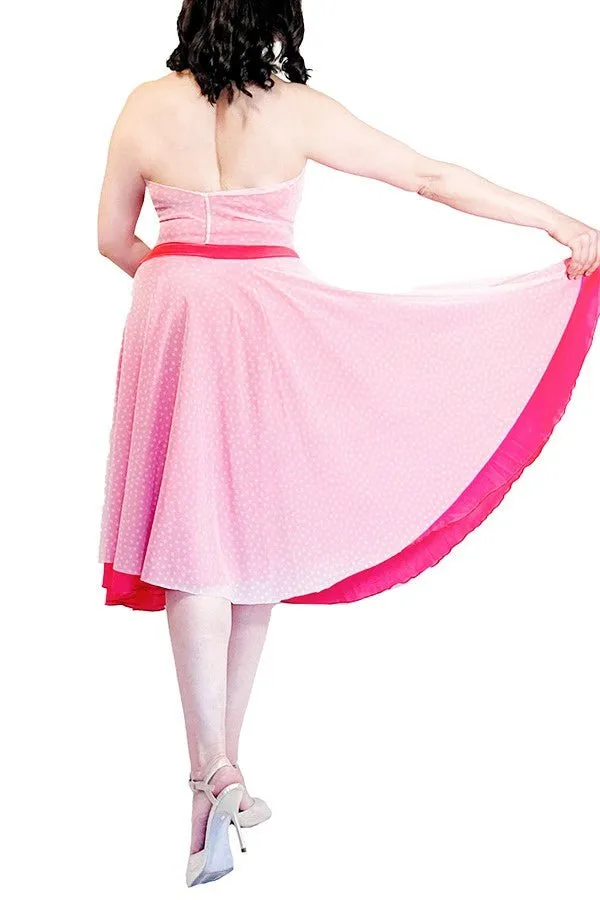 pink & dots halter top