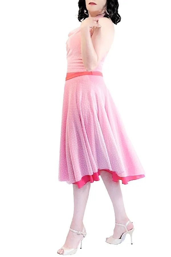 pink & dots halter top