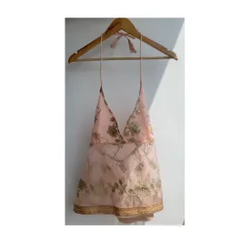 Salmon gota patti top