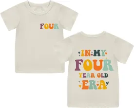 Toddler GILR Two Three Four Five Birthday Shirt in My Two-Five Years Old Era T-Shirts