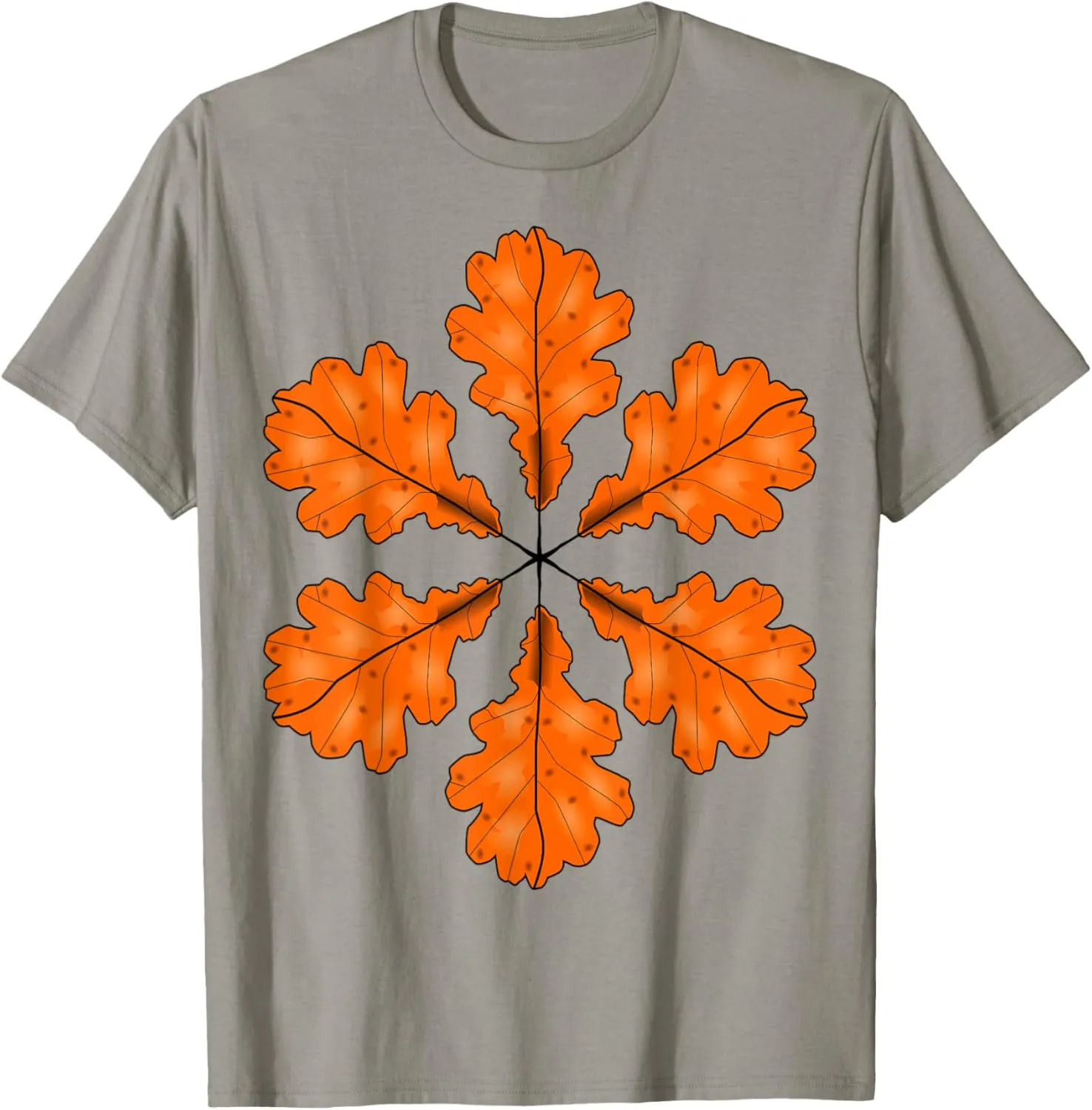 Tree Leaves Geometric Pattern T-Shirt