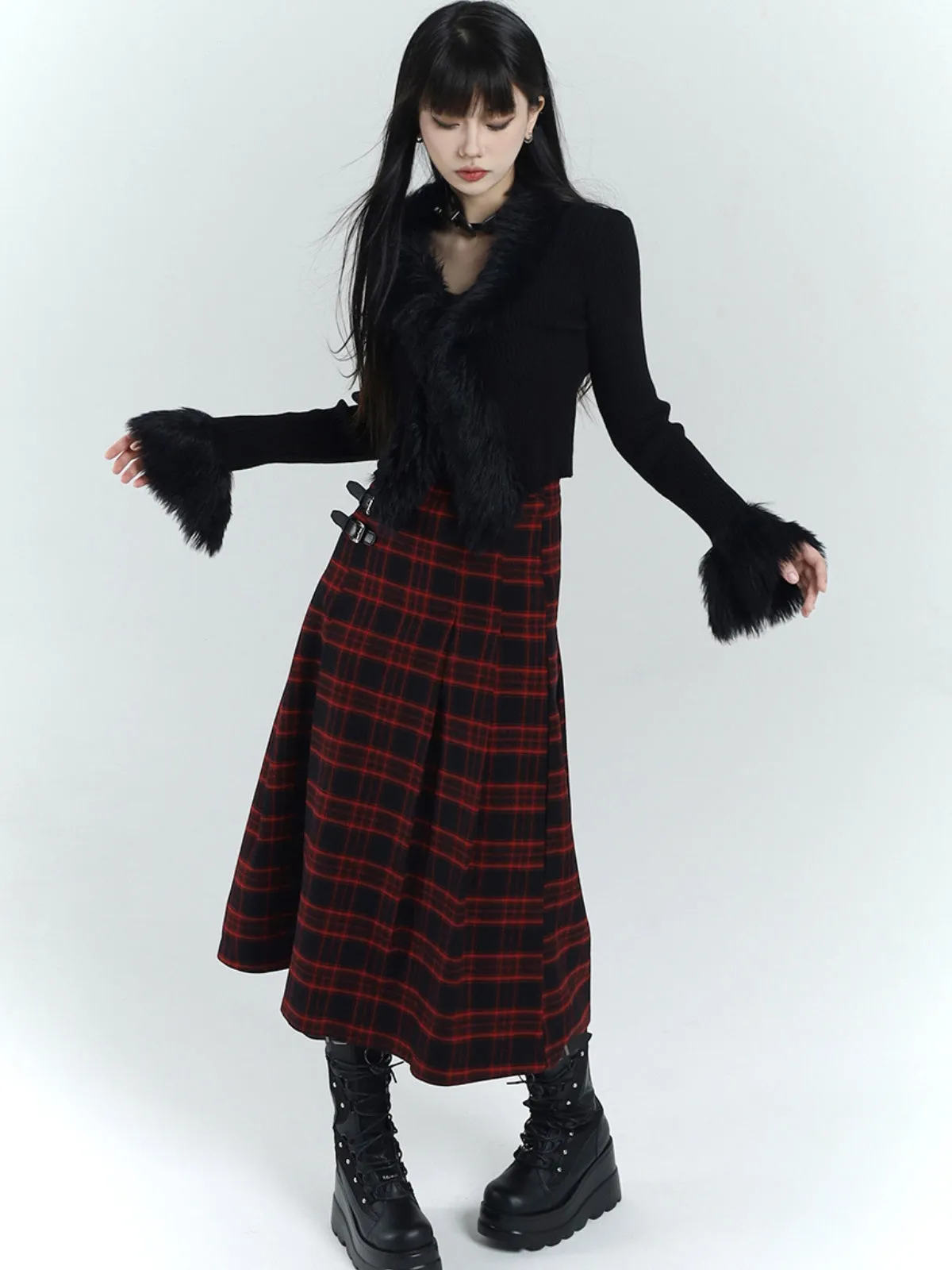 WLS Black Knitted Cardigan